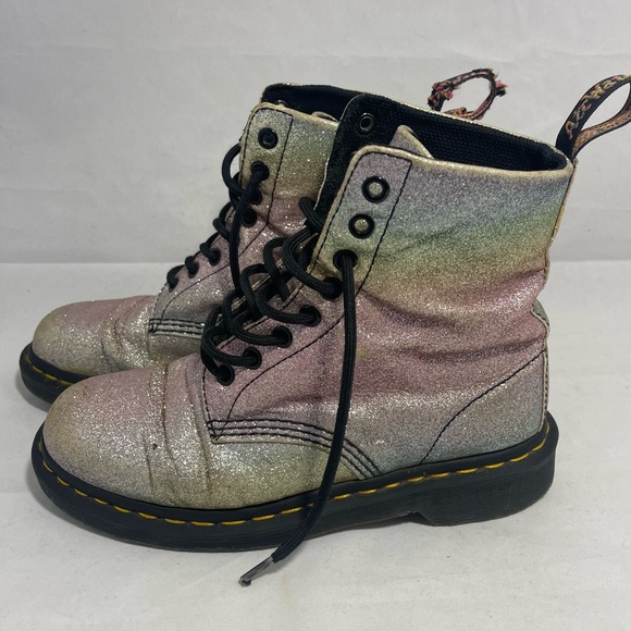 Dr. Martens | Pascal Rainbow Glitter Shimmer boots womens size 7 - Picture 9 of 10